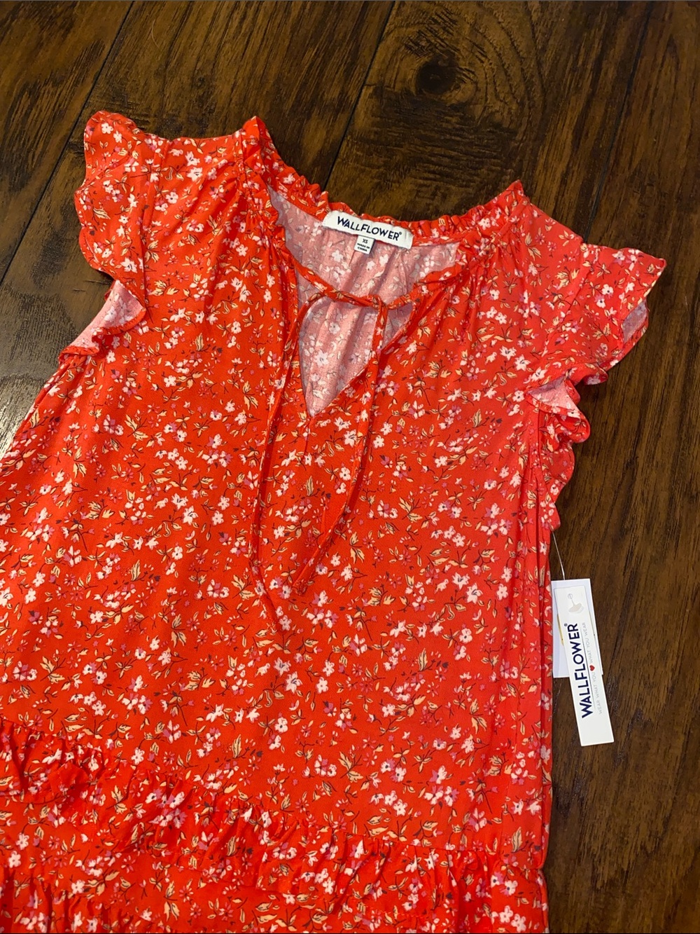 Wallflower Challis Ruffle Tank - Picture 2 of 6